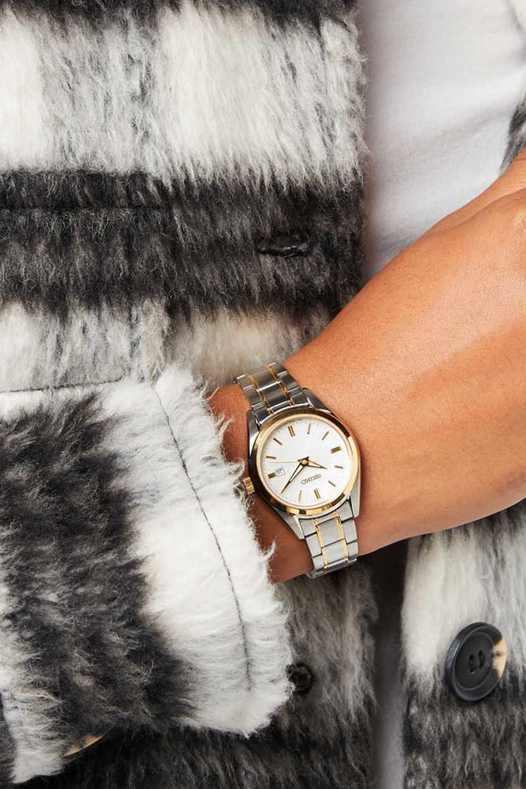 Seiko Elegant Two-Tone Quartz Ladies Watch SUR636P1