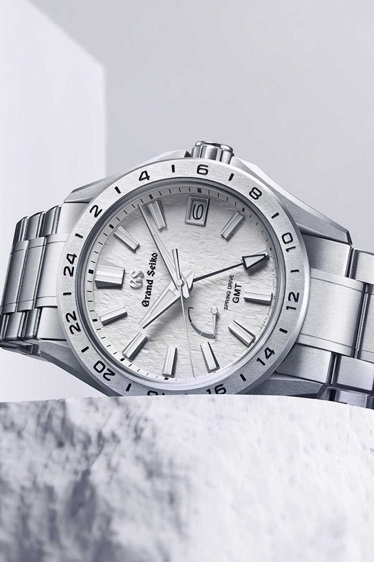 Grand Seiko 'Mistflake' Spring Drive GMT SBGE285 watch