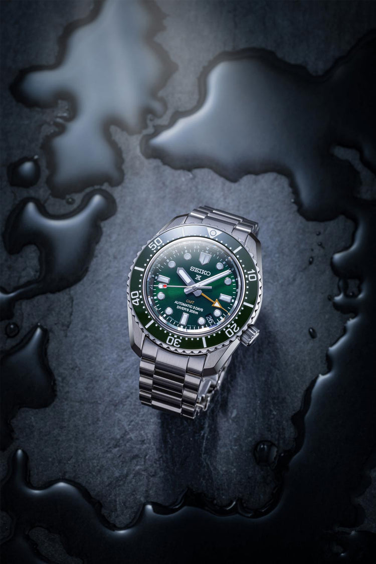 Seiko Prospex ‘Marine Green’ Automatic Traveller GMT SPB381J1