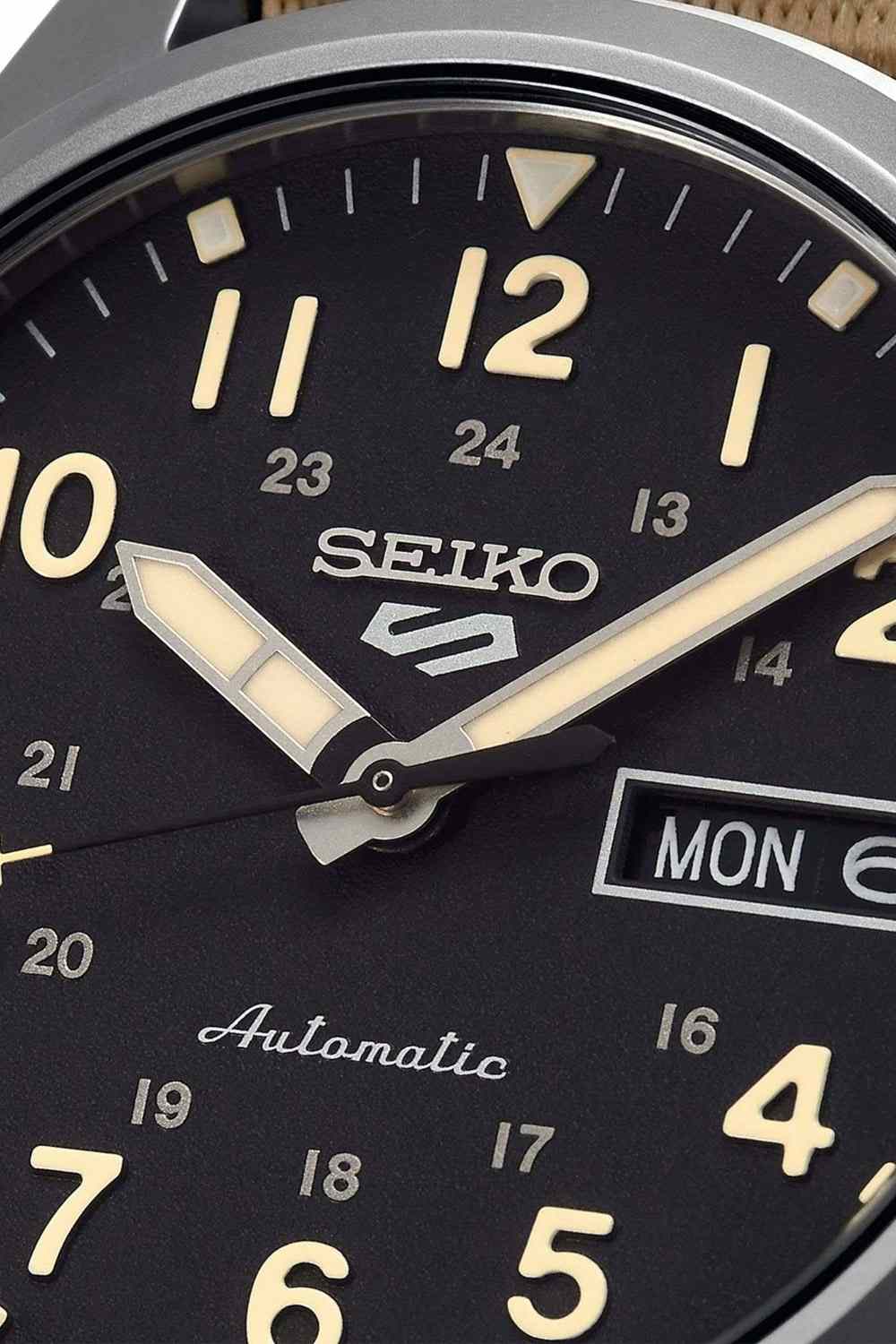 Seiko 5 Sports Field Khaki Nylon Strap SRPG35K1 bt 1881  men watches