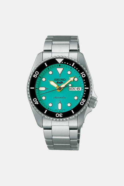 Seiko 5 Sports Midi Teal Dial Day Date Automatic