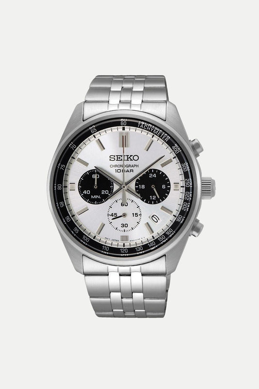 Seiko Chronograph "Panda" White Dial Quartz SSB425 by 1881