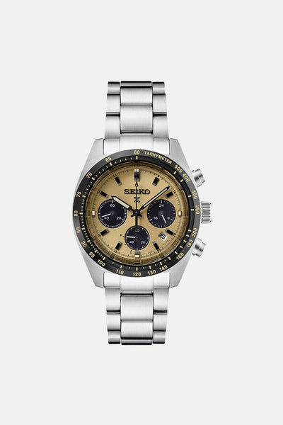 Seiko Prospex Speedtimer Solar Chronograph Gold Dial SSC817