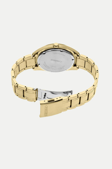 Seiko Essentials Yellow Gold Stainless Quartz SUR314 by 1881