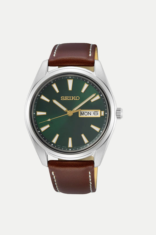 Seiko Stainless Quartz Day-Date SUR449