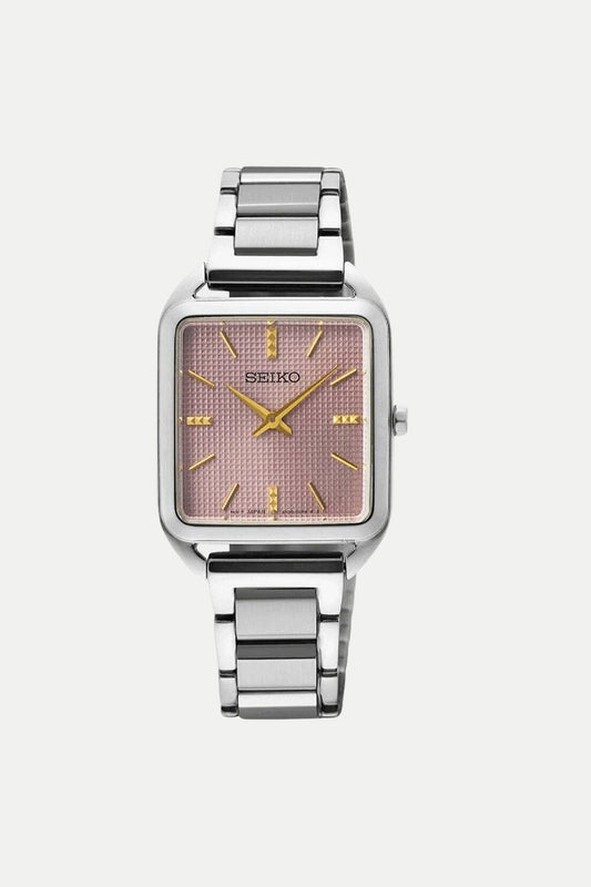 Seiko Essentials Quartz Pink Dial Women's Watch SWR077